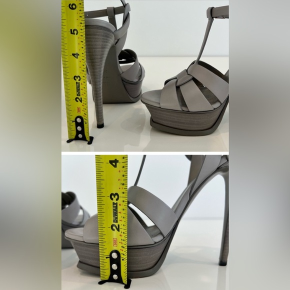 YVES SAINT LAURENT GOLD TRIBUTE SANDALS SIZE 7.5 - Picture 16 of 16